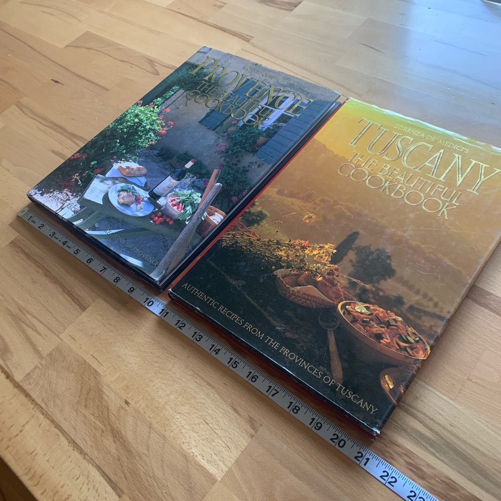 Tuscany and Provence The beautiful cookbook two hard cover cookbooks